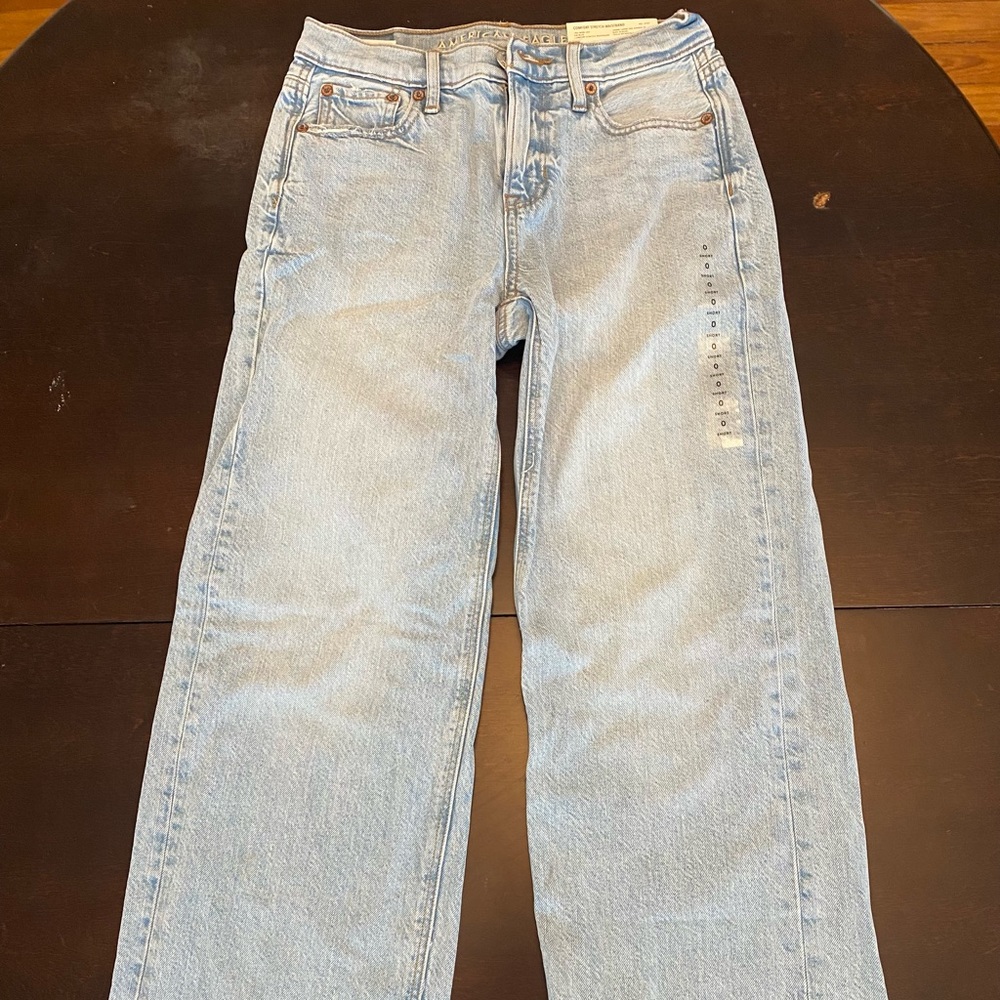 AMERICAN EAGLE 90s Wide Leg Jean - 0 SHORT